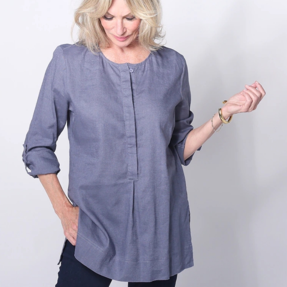 Bailey Linen Tunic Shirt Size XS